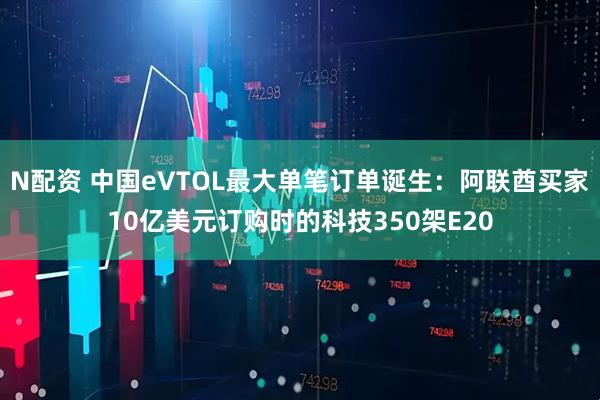 N配资 中国eVTOL最大单笔订单诞生：阿联酋买家10亿美元订购时的科技350架E20