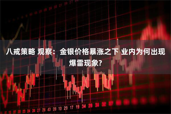 八戒策略 观察：金银价格暴涨之下 业内为何出现爆雷现象?